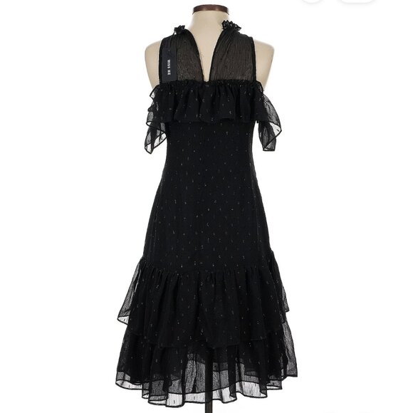 ✨  MISS ME ✨ 100% Polyester Cocktail Dress with Star Accents - Picture 2 of 4